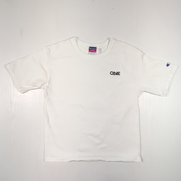 Champion Other - Champion White Graphic T-Shirt Small ONECON Earth World Graphic Faith Based Tee